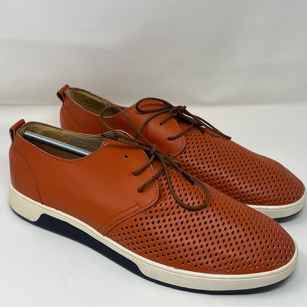 Men’s Merkmak Fashion Brown Dress Up Leather Everyday Casual‎ Shoes Sz 13 (48)